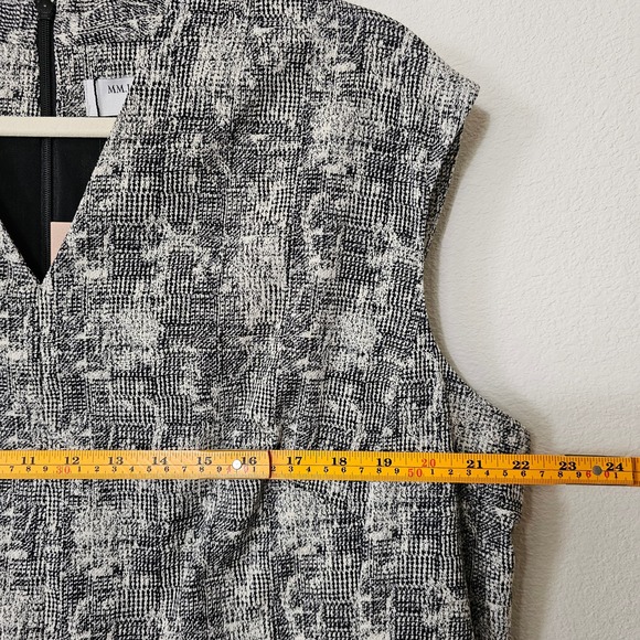 M.M. LAFLEUR NWT Aditi Crackle Sleeveless Black & Cream Dress Sz +3 (US 3X) - Picture 13 of 15